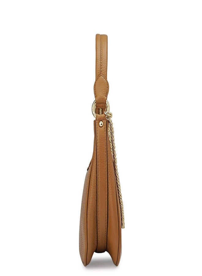 Da Milano Leather Sling Bag for Women - Brown (01682OL) - Image 4